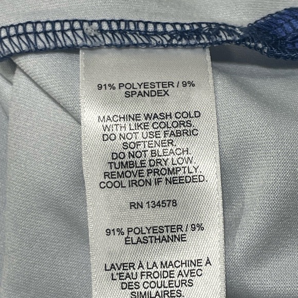 Vineyard Vines blue purple periwinkle womens 3/4 length long sleeve top size Med - Picture 5 of 5